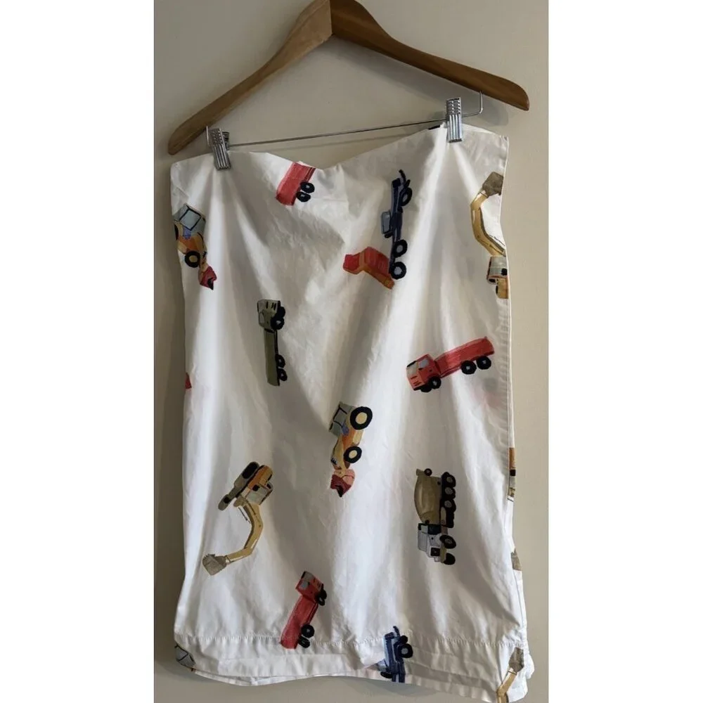 Pottery Barn Kids Busy Builder Rocks Construction PAIR Standard Pillowcases